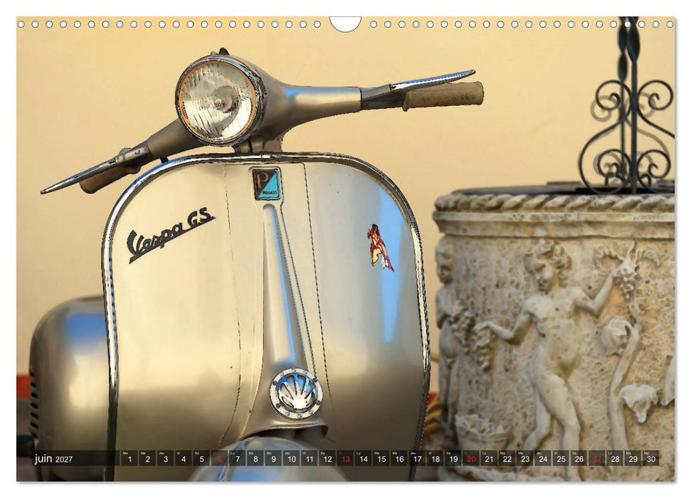 La Vespa en Cartoon (CALVENDO Calendrier mensuel 2027)