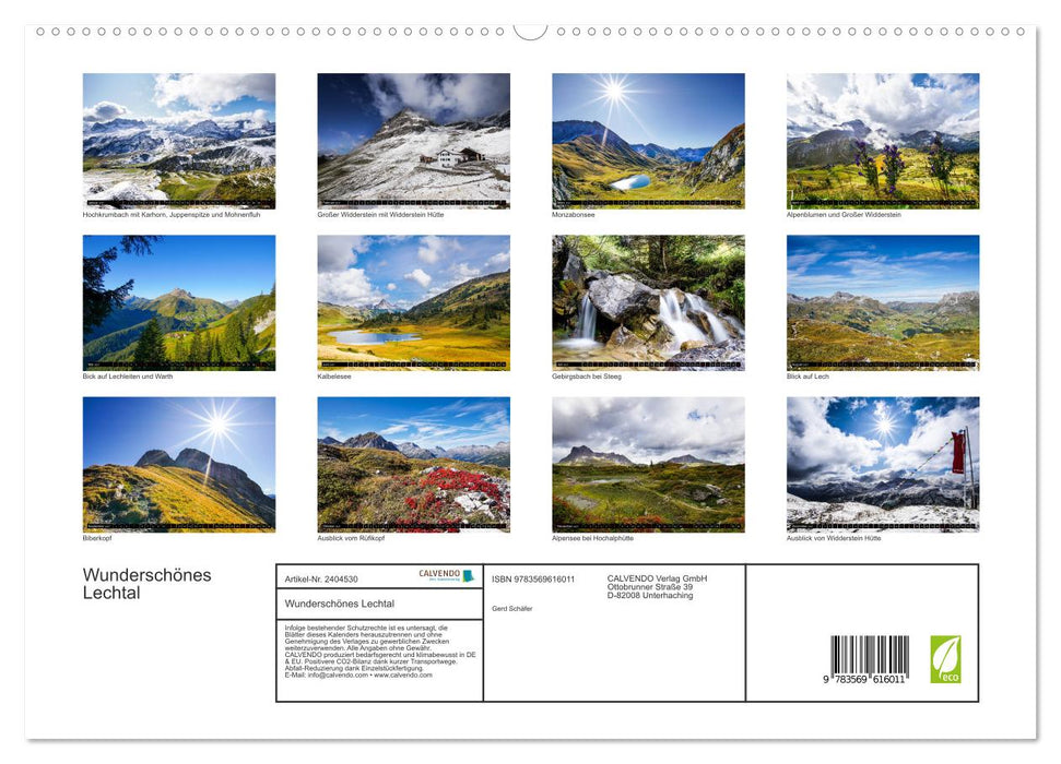 Wunderschönes Lechtal (CALVENDO Premium Wandkalender 2027)