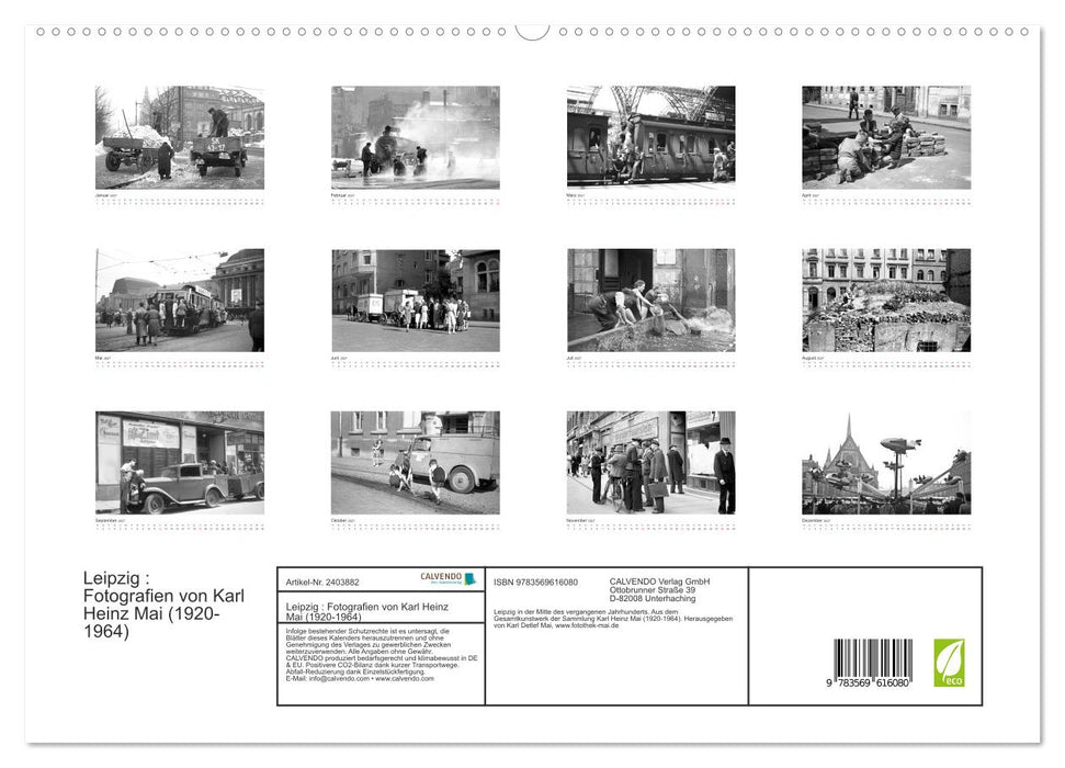 Leipzig : Fotografien von Karl Heinz Mai (1920-1964) (CALVENDO Premium Wandkalender 2027)
