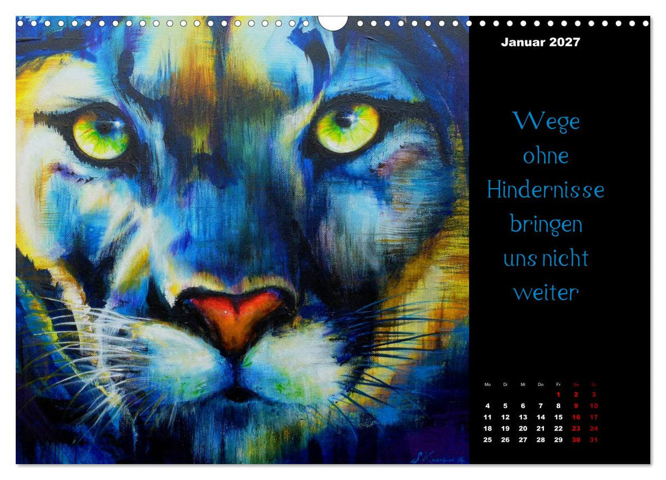 Die Botschaft der Krafttiere (CALVENDO Wandkalender 2027)