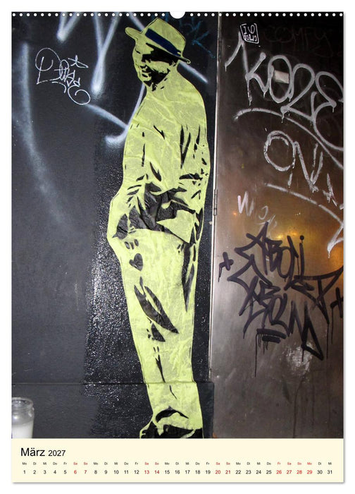 Flower Power in StreetArt (CALVENDO Premium Wandkalender 2027)
