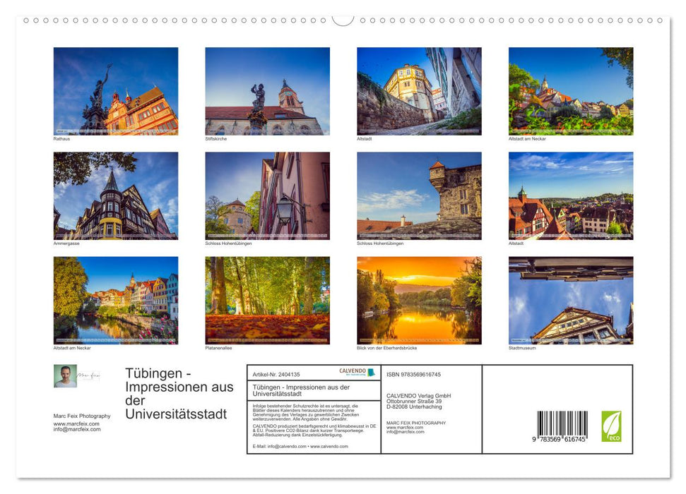 Tübingen - Impressionen aus der Universitätsstadt (CALVENDO Premium Wandkalender 2027)