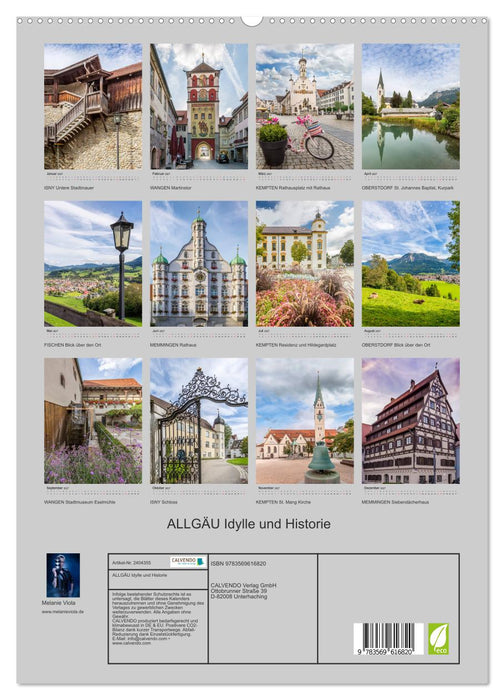 ALLGÄU Idylle und Historie (CALVENDO Premium Wandkalender 2027)