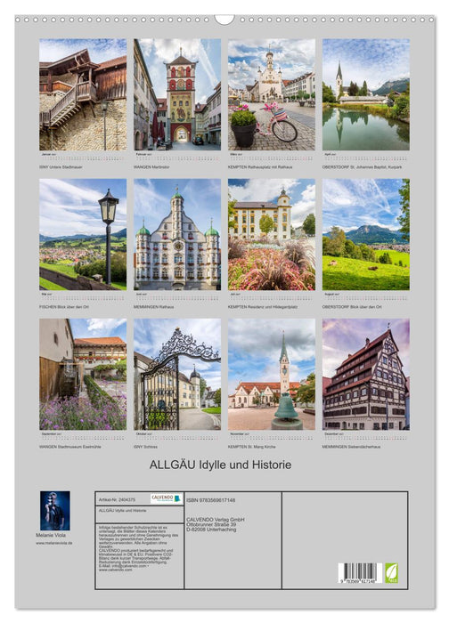 ALLGÄU Idylle und Historie (CALVENDO Wandkalender 2027)