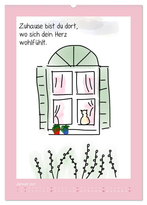 Weisheiten und Sprüche für mehr Lebensfreude! (CALVENDO Wandkalender 2027)