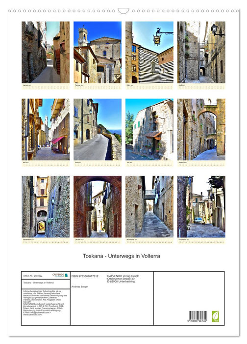 Toskana - Unterwegs in Volterra (CALVENDO Wandkalender 2027)