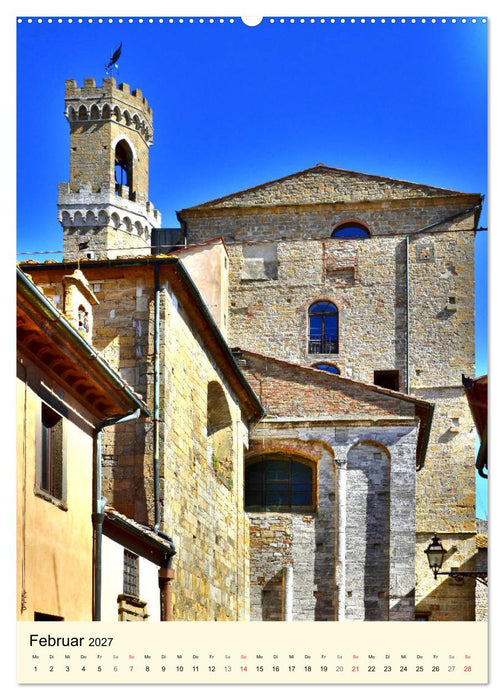 Toskana - Unterwegs in Volterra (CALVENDO Wandkalender 2027)