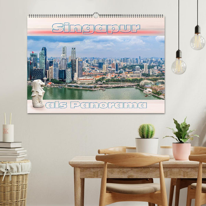 Singapur als Panorama (CALVENDO Wandkalender 2027)
