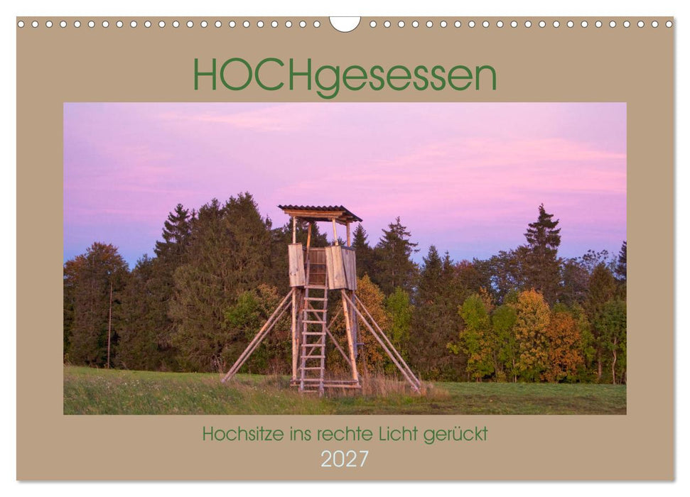 HOCHgesessen (CALVENDO Wandkalender 2027)