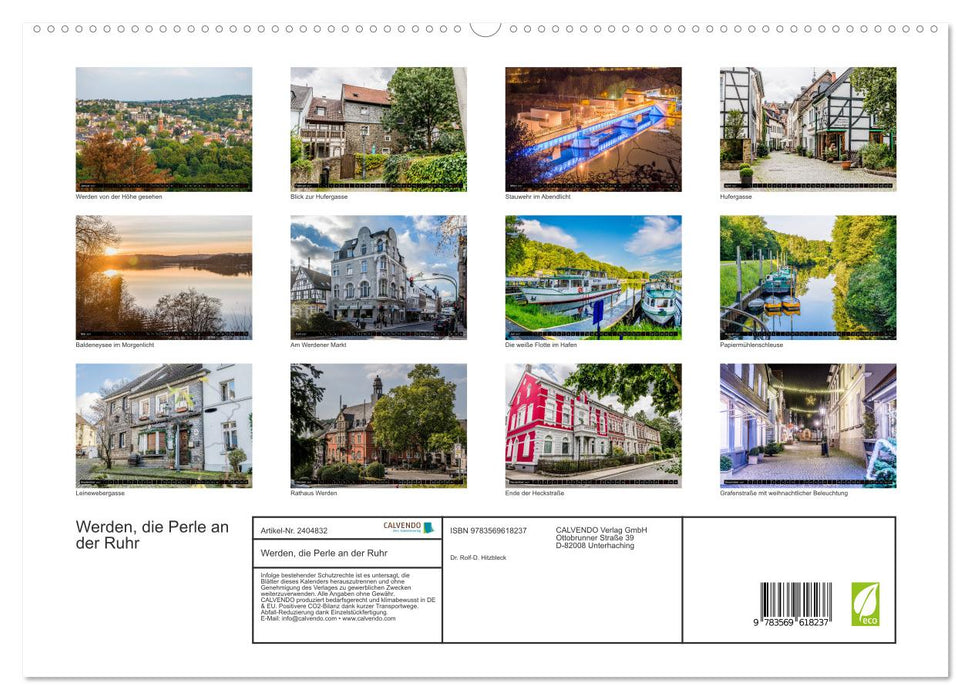 Werden, die Perle an der Ruhr (CALVENDO Premium Wandkalender 2027)