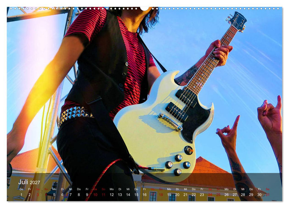 Rockmusik live (CALVENDO Premium Wandkalender 2027)
