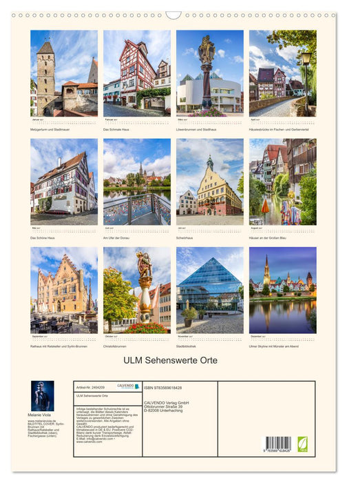 ULM Sehenswerte Orte (CALVENDO Wandkalender 2027)