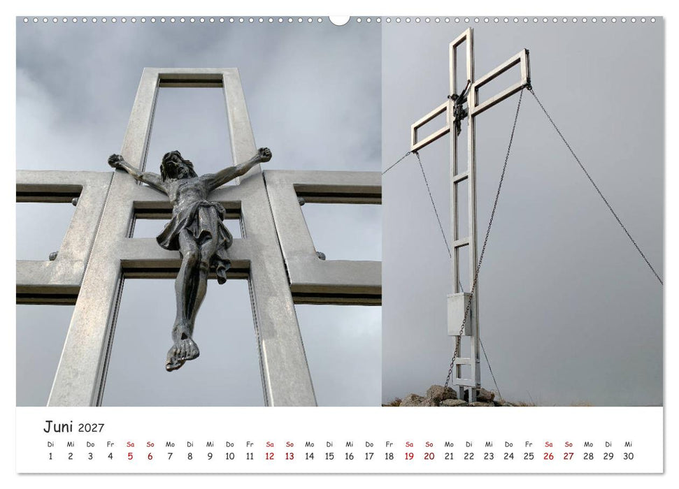 Bekannte und unbekannte Südtiroler Gipfelkreuze im Detail (CALVENDO Premium Wandkalender 2027)