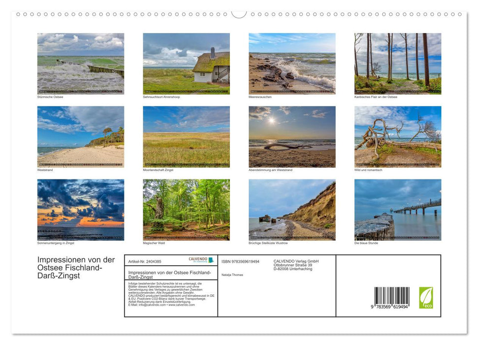Impressionen von der Ostsee Fischland-Darß-Zingst (CALVENDO Premium Wandkalender 2027)
