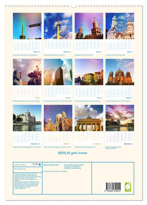 BERLIN geht immer (CALVENDO Premium Wandkalender 2027)