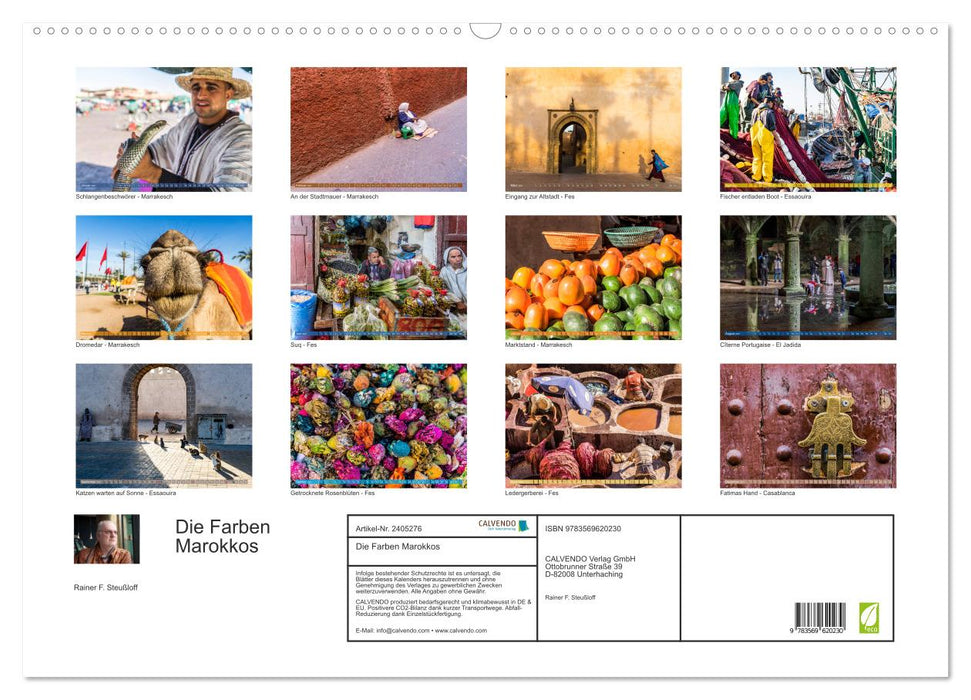 Die Farben Marokkos (CALVENDO Wandkalender 2027)