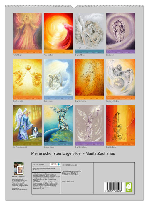 Meine schönsten Engelbilder - Marita Zacharias (CALVENDO Premium Wandkalender 2027)