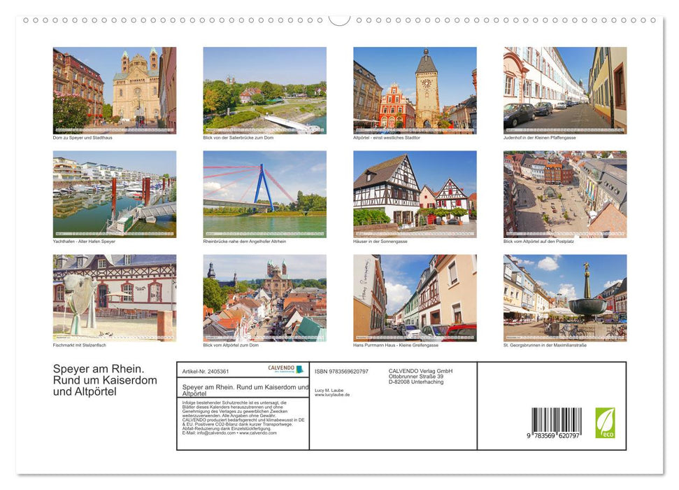 Speyer am Rhein. Rund um Kaiserdom und Altpörtel (CALVENDO Premium Wandkalender 2027)