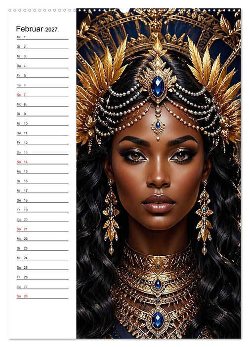 Filigrane Schmuckgesichter (CALVENDO Premium Wandkalender 2027)