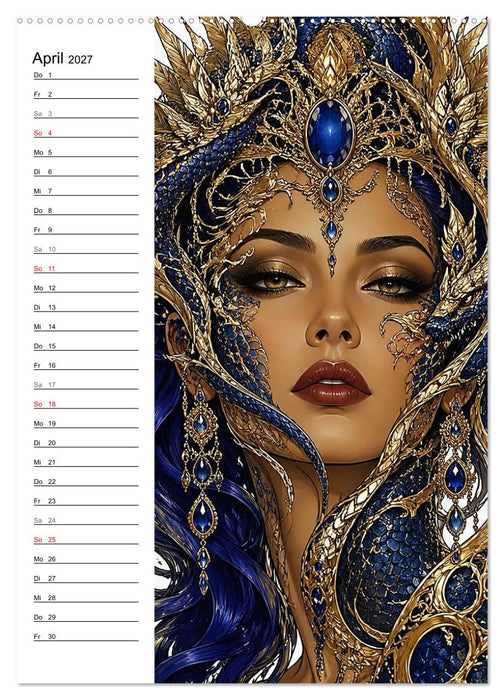 Filigrane Schmuckgesichter (CALVENDO Premium Wandkalender 2027)