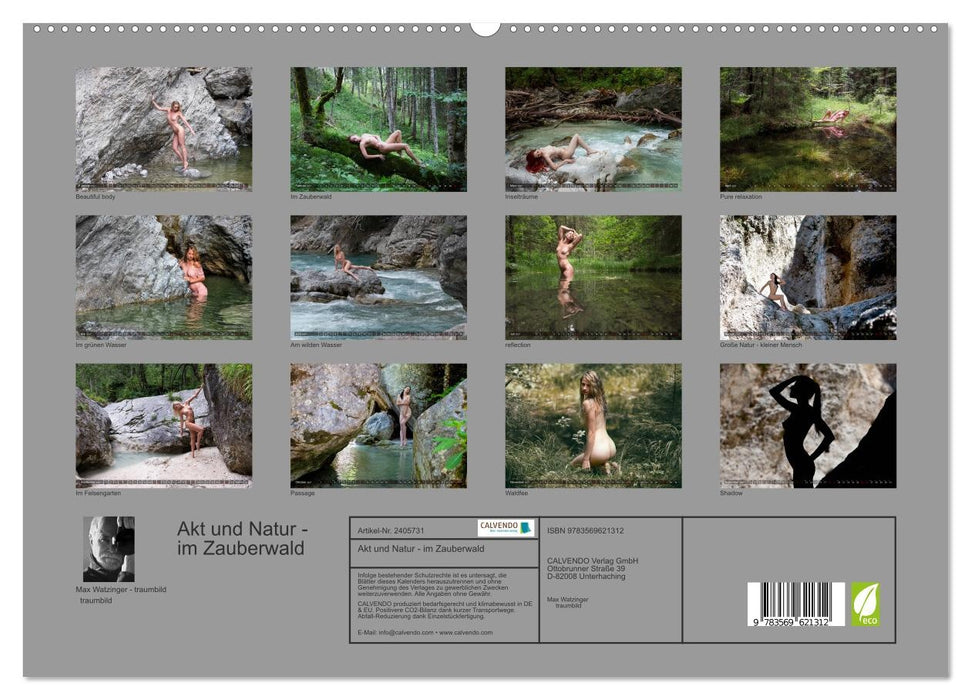Akt und Natur - im Zauberwald (CALVENDO Wandkalender 2027)