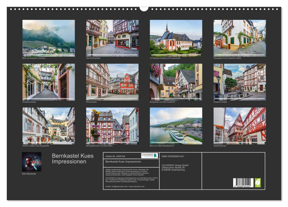 Bernkastel Kues Impressionen (CALVENDO Wandkalender 2027)