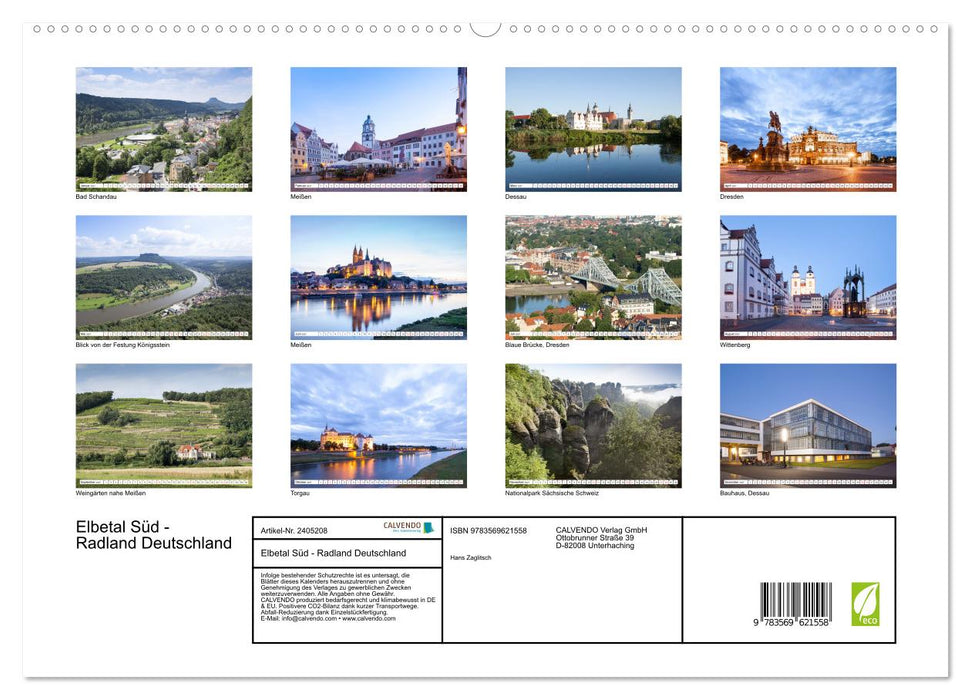 Elbetal Süd - Radland Deutschland (CALVENDO Premium Wandkalender 2027)