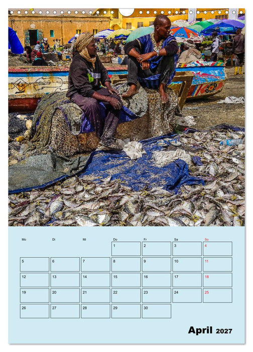 Lebendiges Westafrika - Mauretanien, Senegal, Guinea, Bissau (CALVENDO Wandkalender 2027)