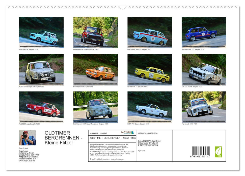 OLDTIMER BERGRENNEN - Kleine Flitzer (CALVENDO Premium Wandkalender 2027)