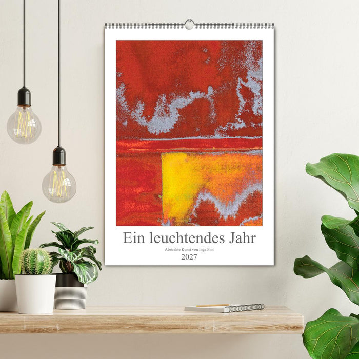 Ein leuchtendes Jahr: Abstrakte Kunst von Inga Pint (CALVENDO Wandkalender 2027)