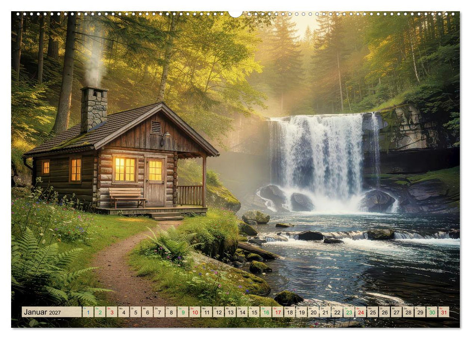 Gemütliche Hütten (CALVENDO Premium Wandkalender 2027)