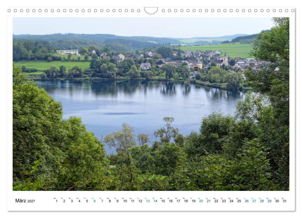 Die Eifel - Vulkane, Heidekraut und sanfte Hügel (CALVENDO Wandkalender 2027)