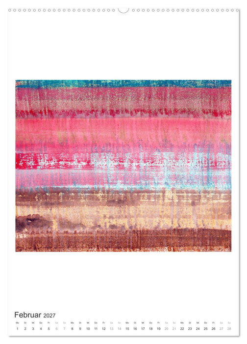 Ein leuchtendes Jahr: Abstrakte Kunst von Inga Pint (CALVENDO Premium Wandkalender 2027)