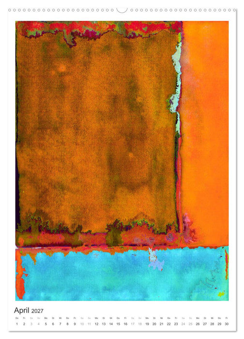 Ein leuchtendes Jahr: Abstrakte Kunst von Inga Pint (CALVENDO Premium Wandkalender 2027)