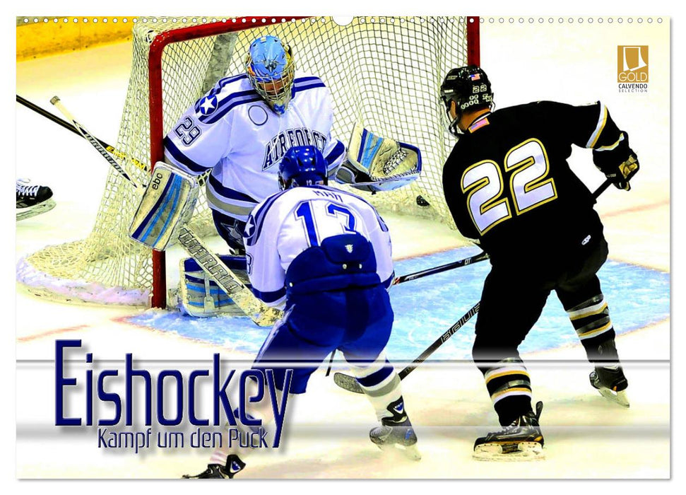 Eishockey - Kampf um den Puck (CALVENDO Wandkalender 2027)