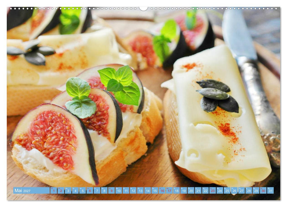 Brotzeit. Zünftige Schmankerl der bayerischen Kultur (CALVENDO Wandkalender 2027)