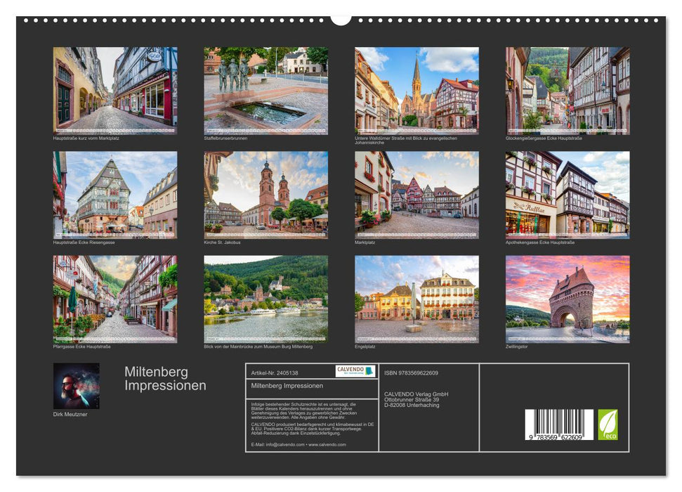 Miltenberg Impressionen (CALVENDO Premium Wandkalender 2027)