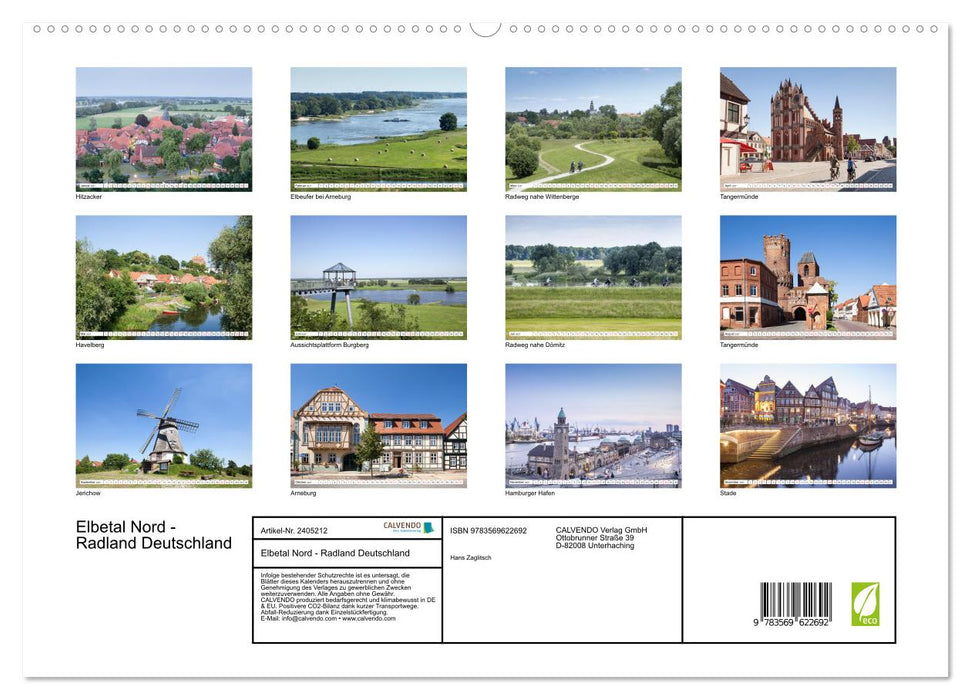 Elbetal Nord - Radland Deutschland (CALVENDO Premium Wandkalender 2027)