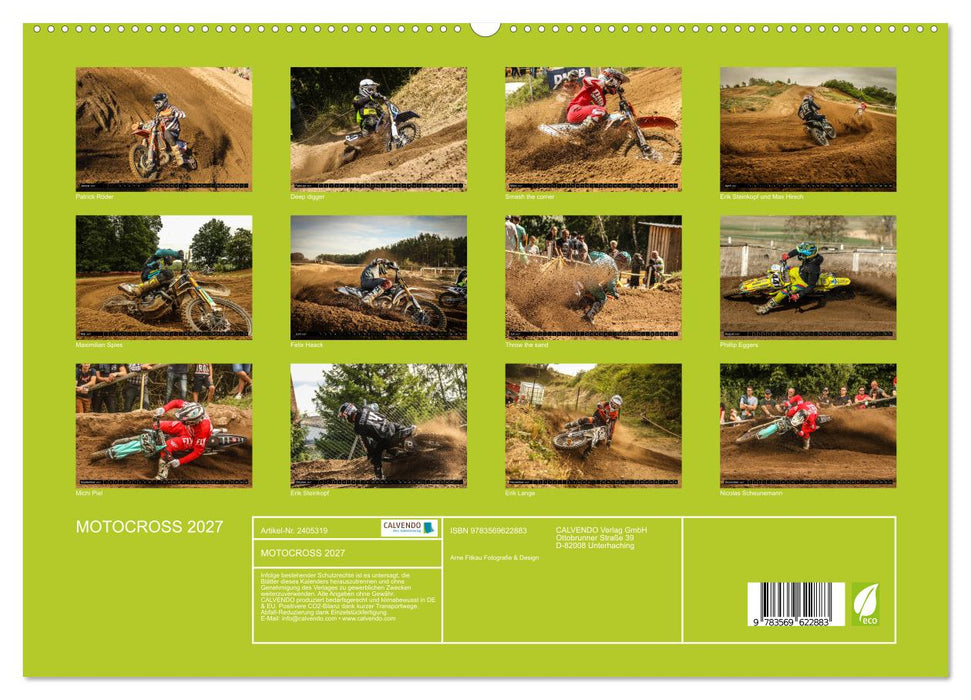 MOTOCROSS 2027 (CALVENDO Premium Wandkalender 2027)