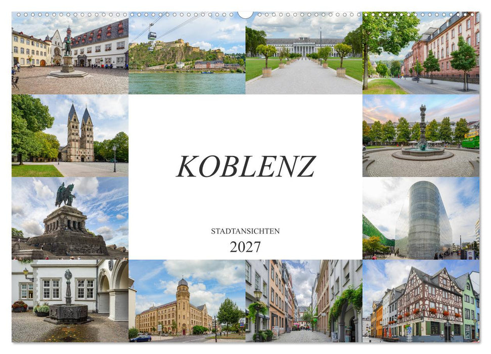 Koblenz Stadtansichten (CALVENDO Wandkalender 2027)