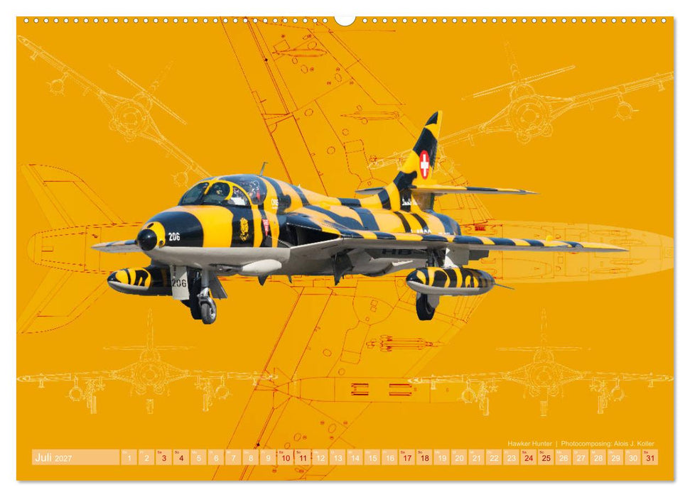 Aviatik Photocomposing 2027 (CALVENDO Premium Wandkalender 2027)