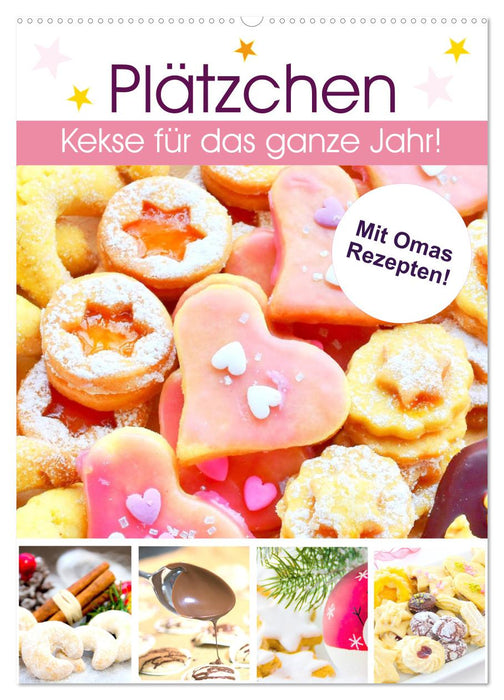 Plätzchen. Kekse für das ganze Jahr! (CALVENDO Wandkalender 2027)