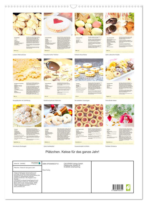 Plätzchen. Kekse für das ganze Jahr! (CALVENDO Wandkalender 2027)