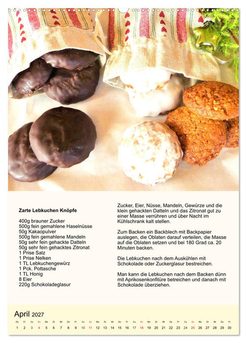 Plätzchen. Kekse für das ganze Jahr! (CALVENDO Wandkalender 2027)