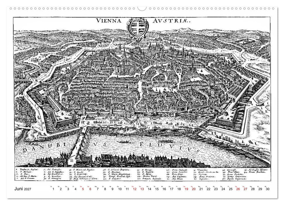 TU FELIX AUSTRIA - Wien in alten Ansichten (CALVENDO Premium Wandkalender 2027)