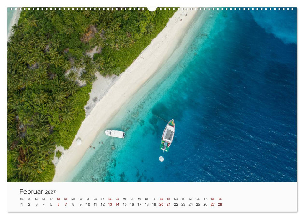 Malediven - Die schönsten Strände der Welt. (CALVENDO Wandkalender 2027)