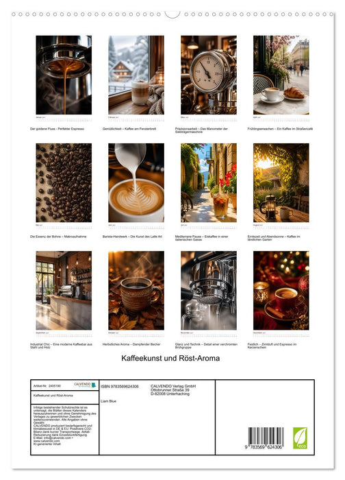 Kaffeekunst und Röst-Aroma (CALVENDO Premium Wandkalender 2027)