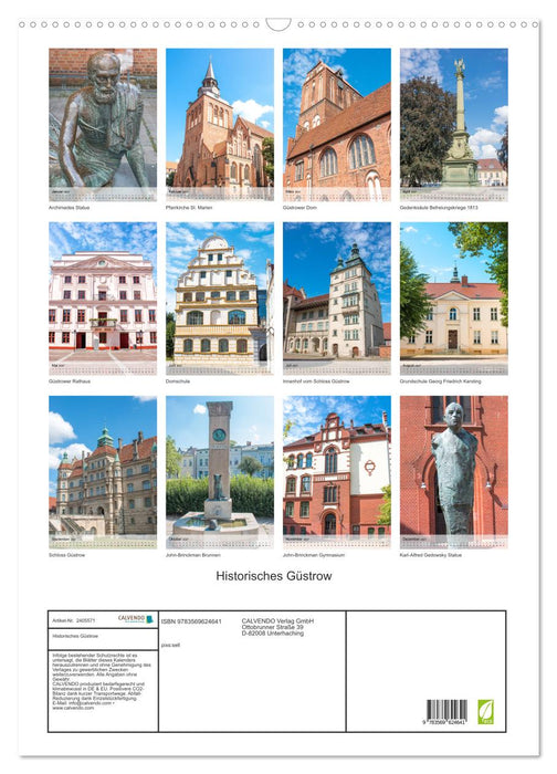 Historisches Güstrow (CALVENDO Wandkalender 2027)