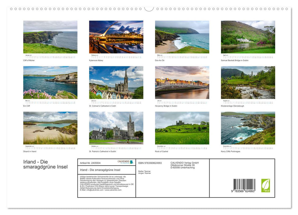 Irland - Die smaragdgrüne Insel (CALVENDO Premium Wandkalender 2027)