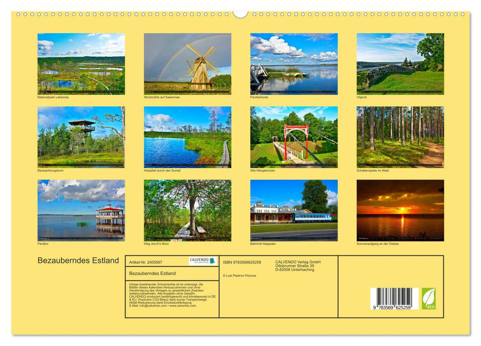 Bezauberndes Estland (CALVENDO Premium Wandkalender 2027)